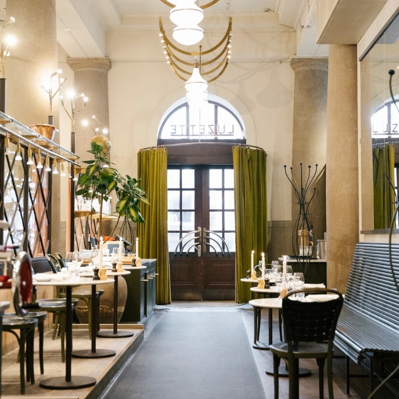 Luzettes entré och matsal